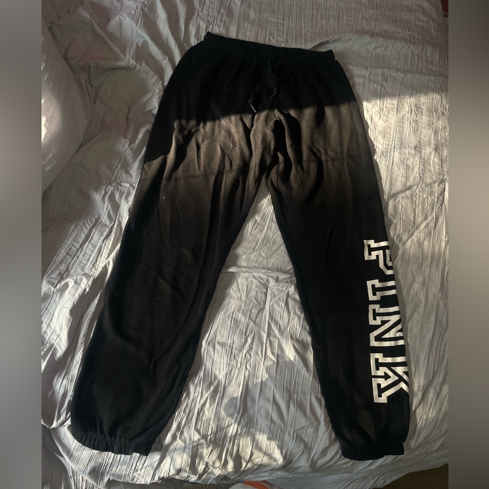 PINK sweatpants black size small